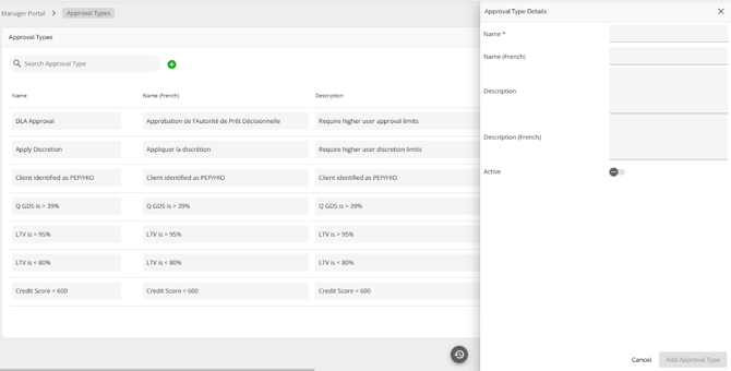 A name is required. A description, while not required, would be best practice.&nbsp; You can toggle your approval type to Active when ready or leave toggled off.&nbsp;&nbsp;